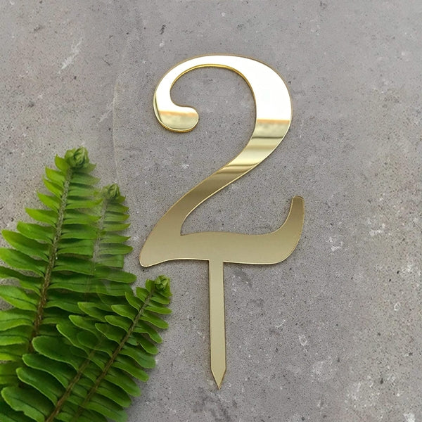 Number 2 Cake Toppers