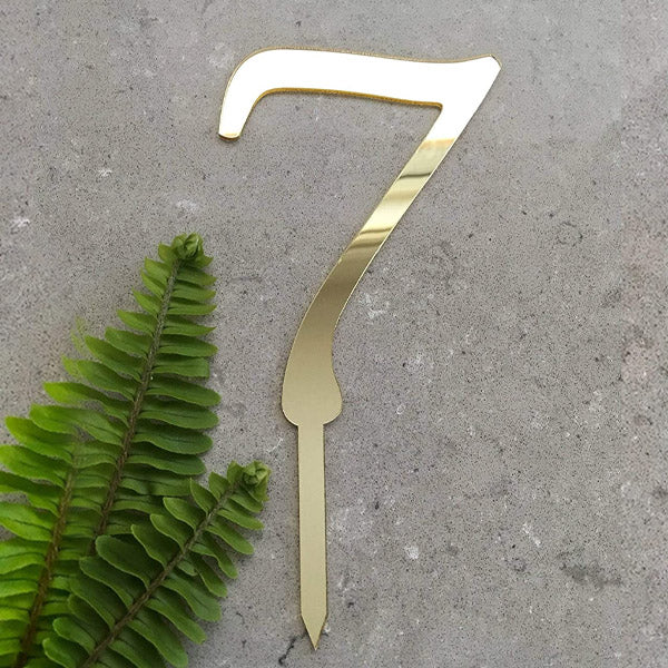 Number 7 Cake Toppers