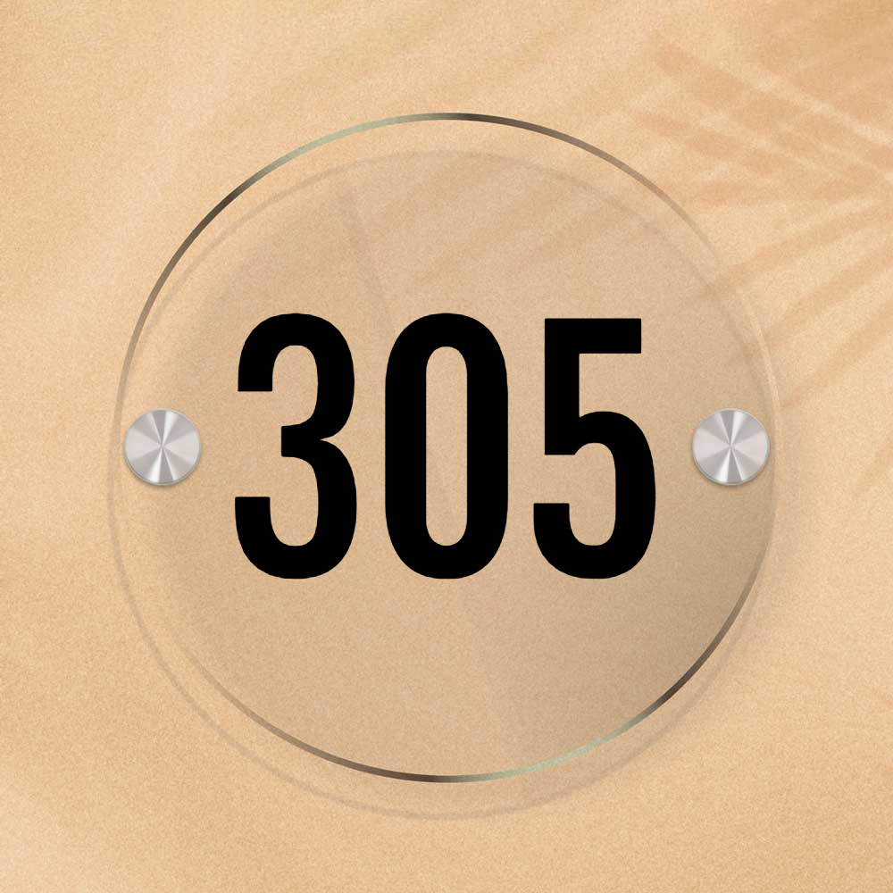 Roundica - House Number Sign