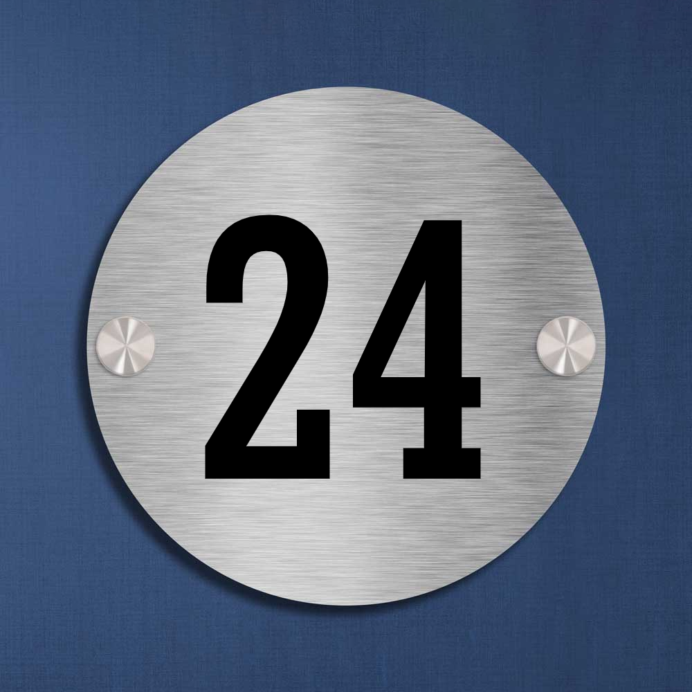 Roundica - Stainless Steel House Number Sign