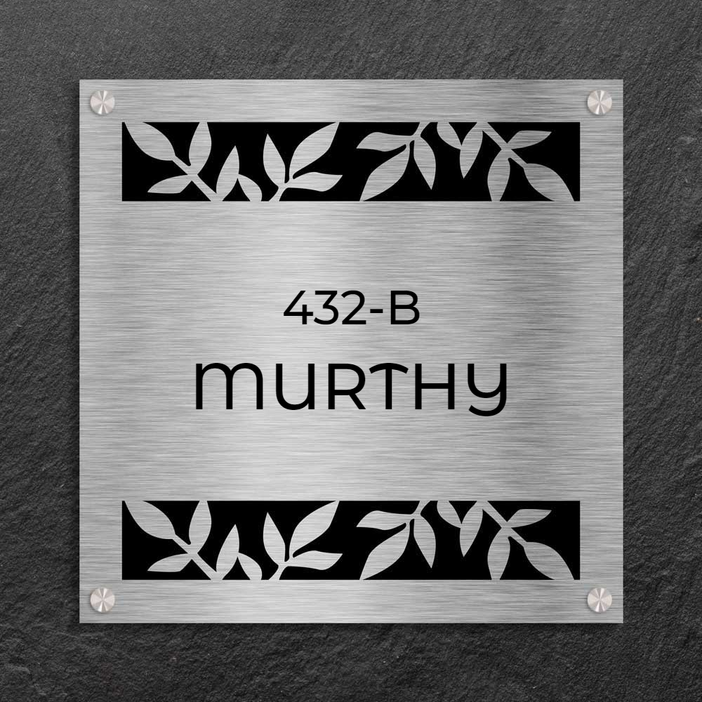 Florella - Stainless Steel Name Plate