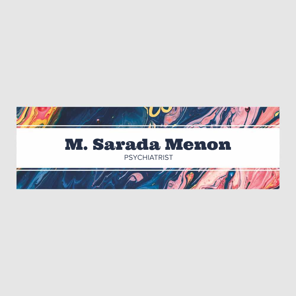 Fluid - Acrylic Desk Name Plate
