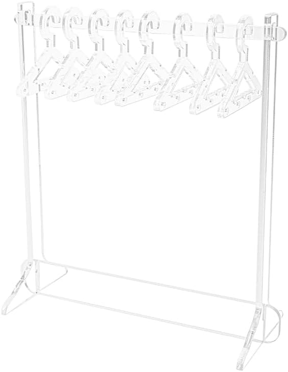 Earring Holder Stand Clear Acrylic Earrings Rack Mini Hangers Display Stand Jewelry Organizer Storage for Women Girls (Clear Earrings Rack)