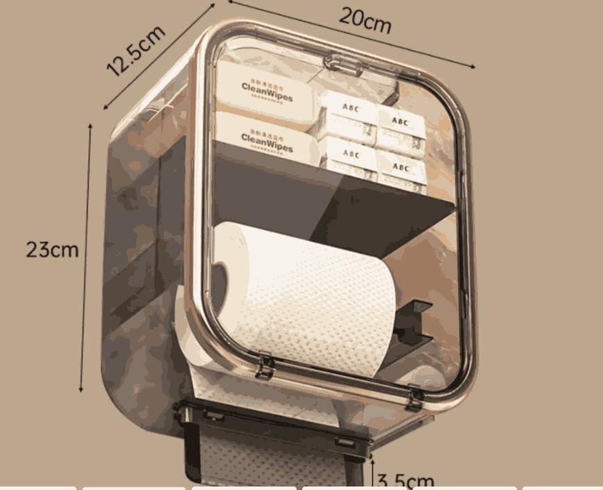 Multi-function Paper Roll Paper Box Wall Mounted no Drilling Wall