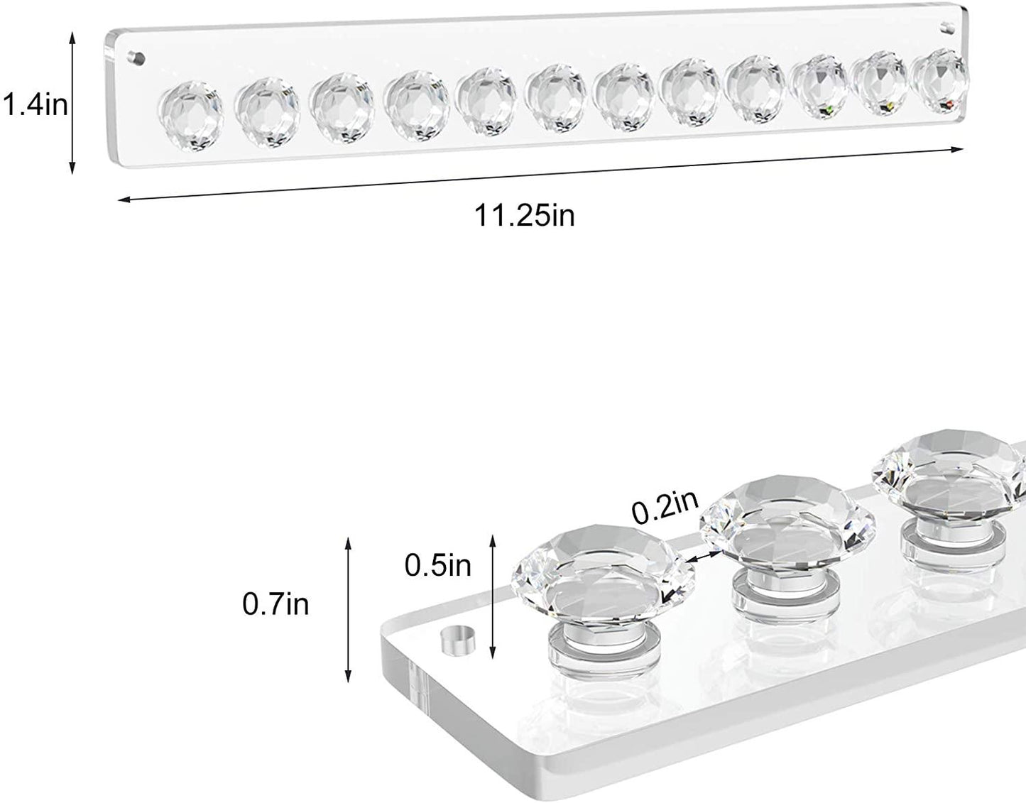 12 Diamond Shape Hooks