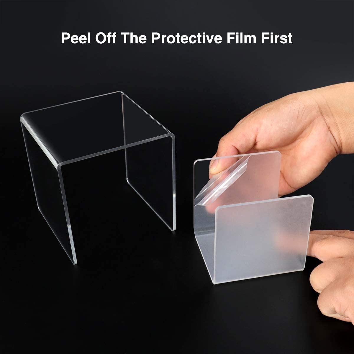 Clear Riser Shelf Showcase