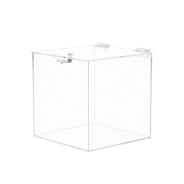 Acrylic 5-Sided Box w Cam Lock Lid