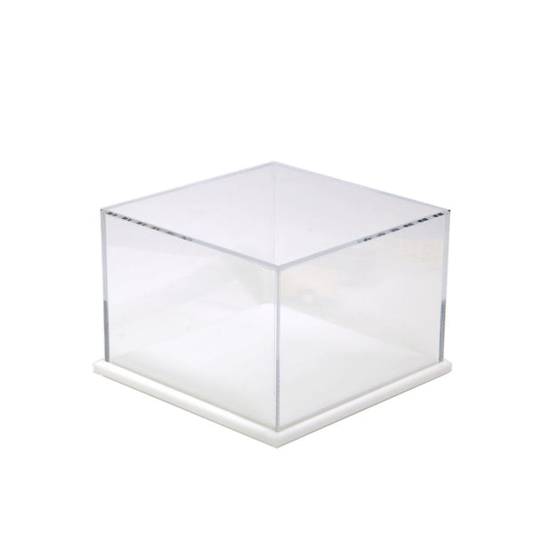 Acrylic Display Box 6H x 9W x 9L with White Base