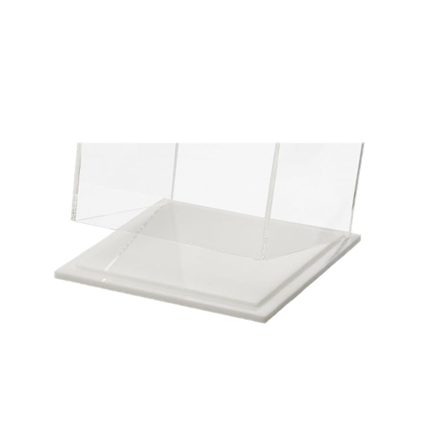Acrylic Display Box 8H x 8W x 12L with White Base