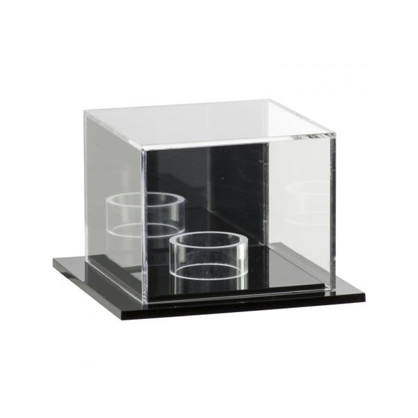 Acrylic Hockey Puck Display Case with Mirror Back
