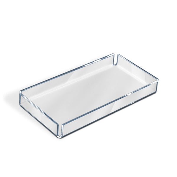 Acrylic One Piece Tray - 6.25 x 1.5 x 12.25