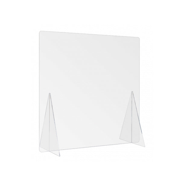 Economy Freestanding Clear Table Partition 23.5H x 23.5W