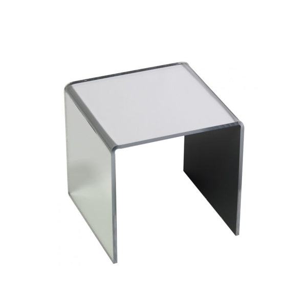 Mirrored Acrylic U Shaped Riser 6 x 6 x 6