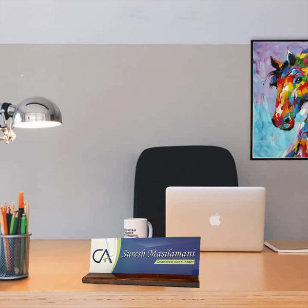 Printed CA Desk Name Plate