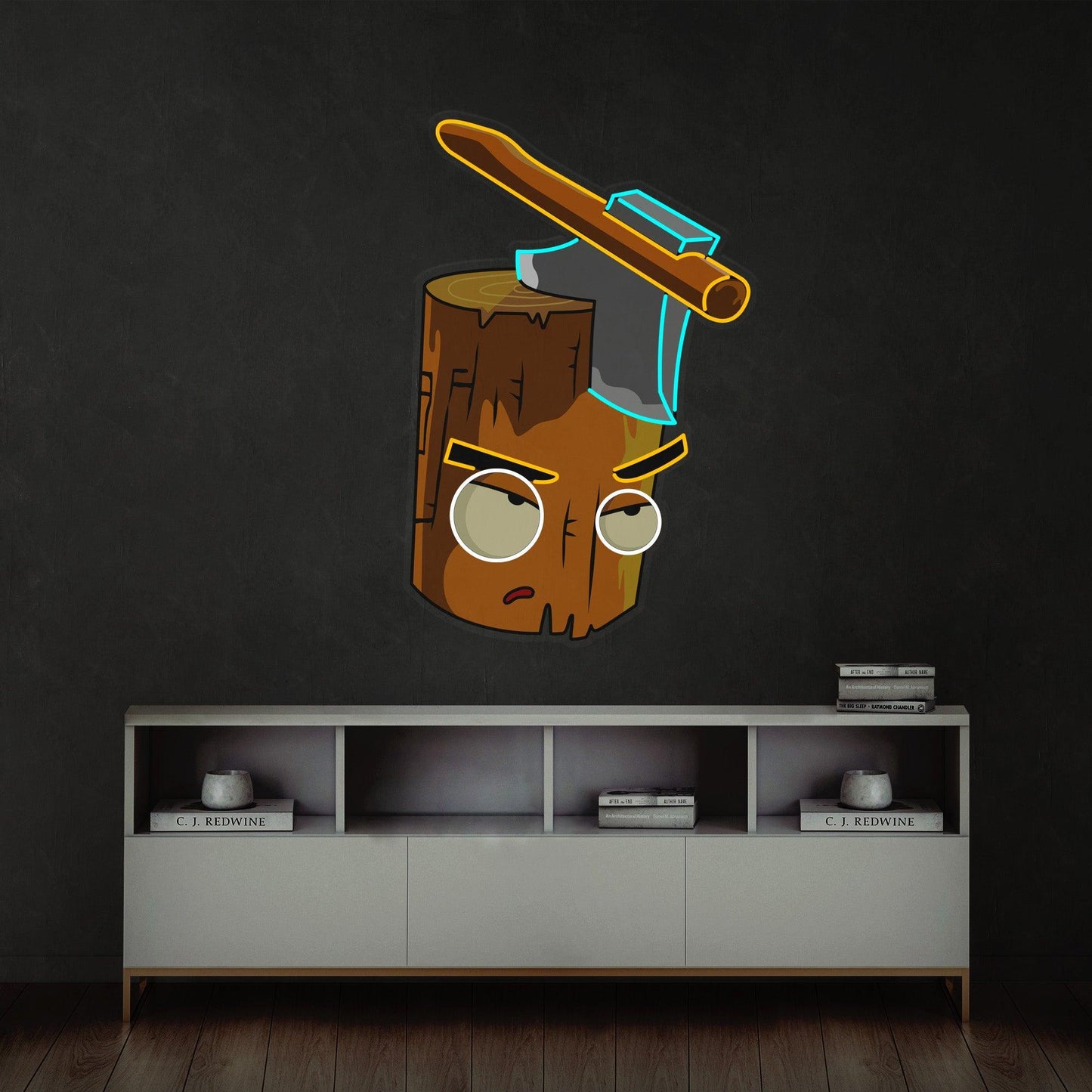 Wood And Ax Led Neon Acrylic Artwork