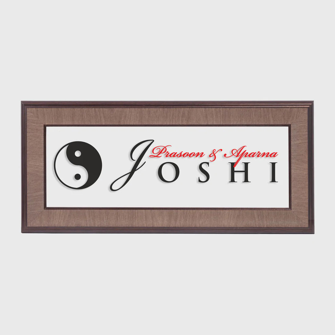 Allegro Acrylic Name Plate - Yin Yang