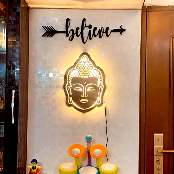 Budha Led Wall Art