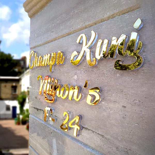 Acrylic Letters For House Name Plate