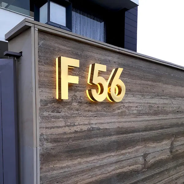 Steel Letters With Led For House