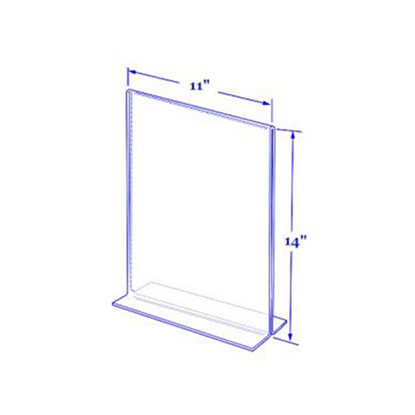 11x14 Bottom Loading Double Sided Acrylic Sign Holder