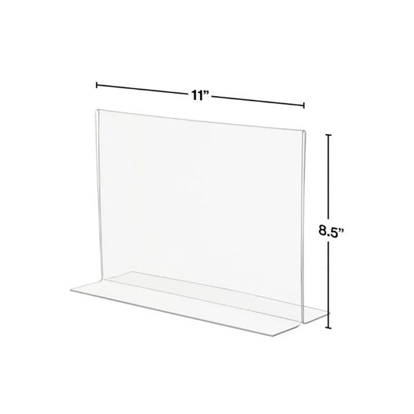 11x8.5 Bottom Loading Economy Plastic Sign Holder