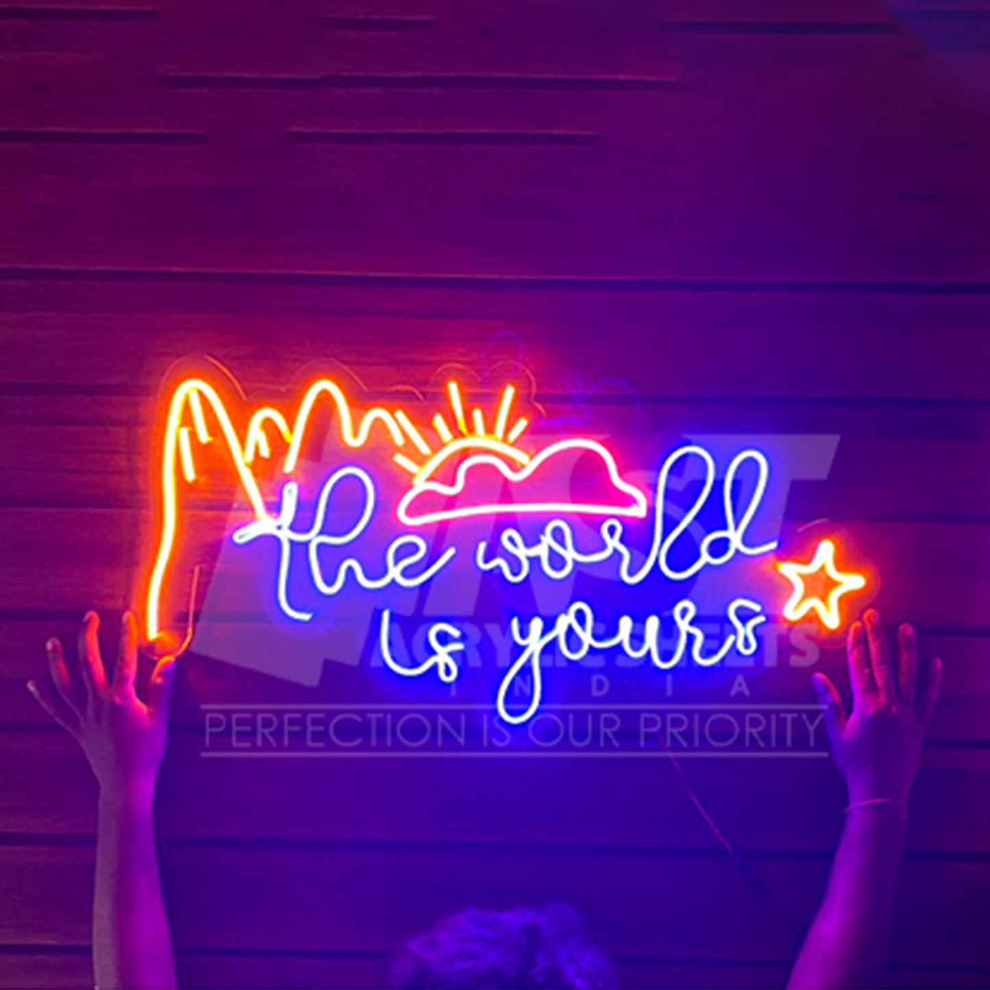 The World is Yours Neon Sign