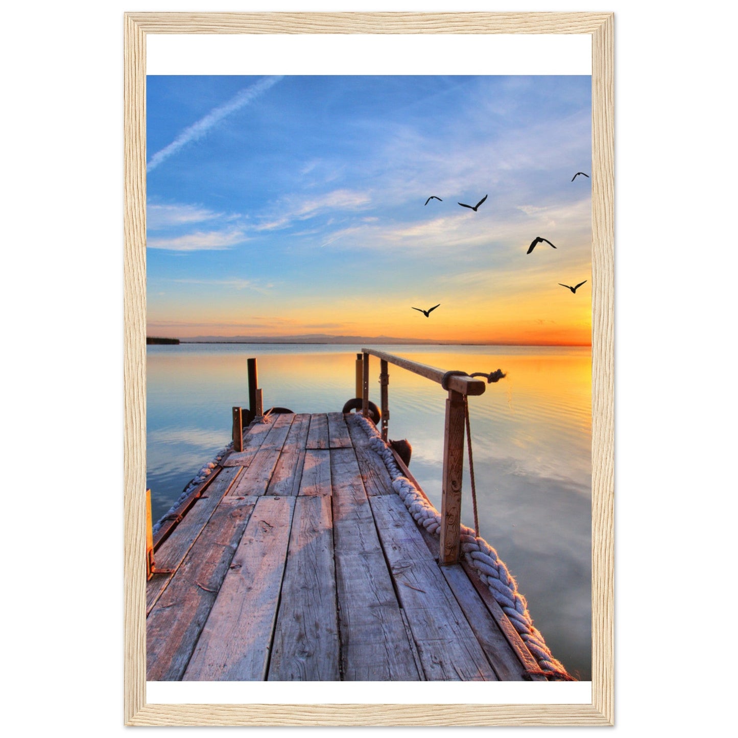 Premium Matte Paper Wooden Framed Poster