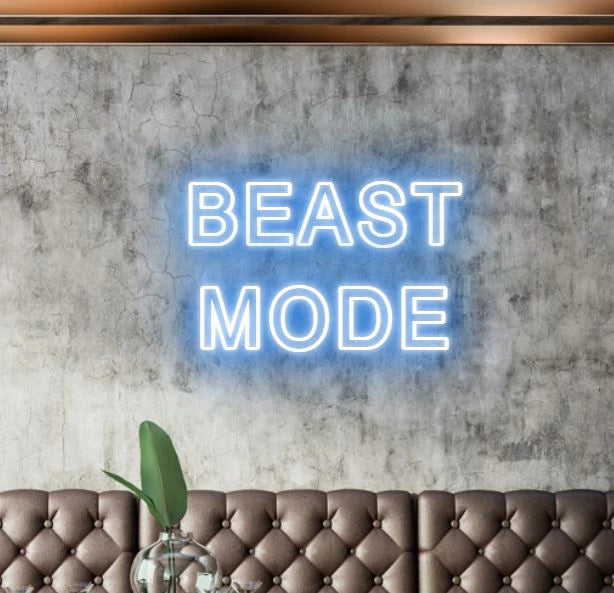 Buy Beast Mode Neon Sign Online India – Laser Cut Studio