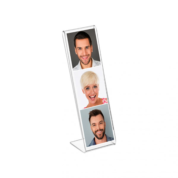 2x6 Slant Back Acrylic Photo Booth Frame Pack of @2pcs