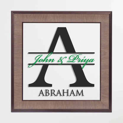 Allegro Acrylic Name Plate - Square