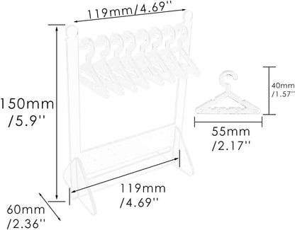 Earring Holder Stand Clear Acrylic Earrings Rack Mini Hangers Display Stand Jewelry Organizer Storage for Women Girls (Clear Earrings Rack)