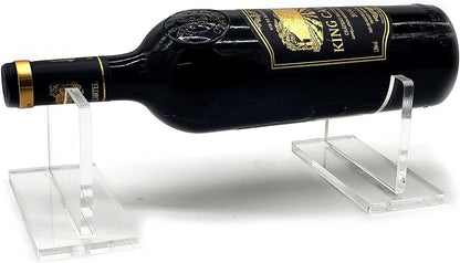Wine Bottle Holder Floating Acrylic Stand Rack/Holder Counter Top Display Case Riser