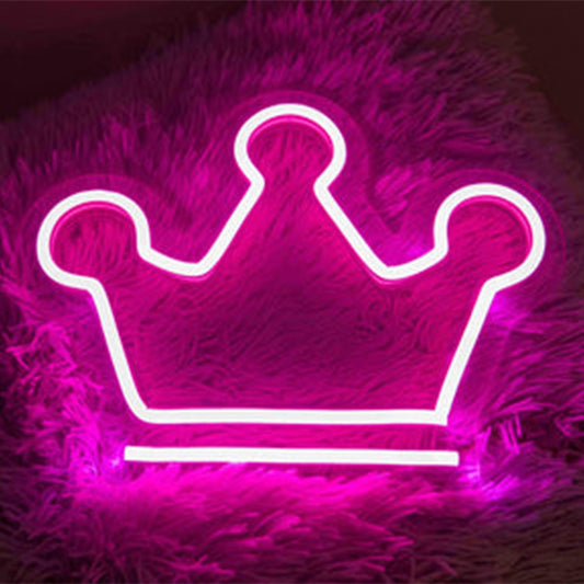 Crown Neon Sign Pink