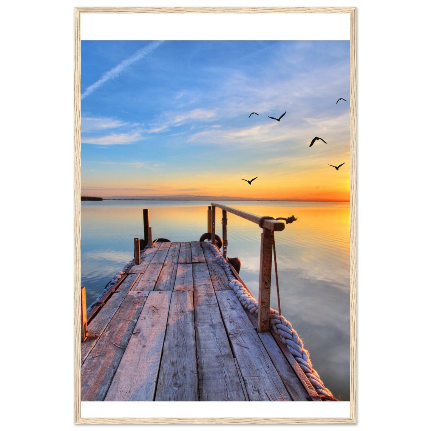 Premium Matte Paper Wooden Framed Poster