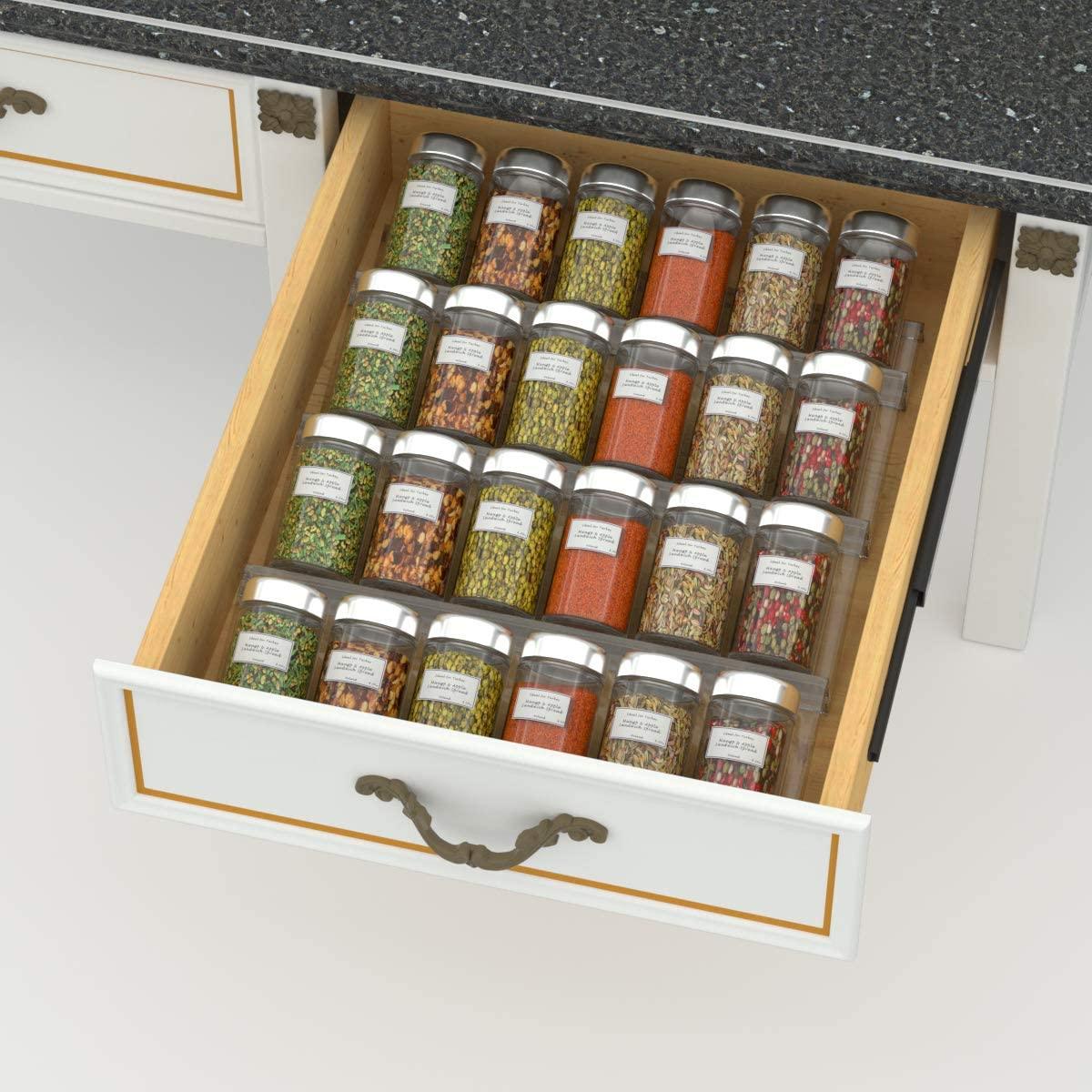 Spice Drawer Organizer-clear