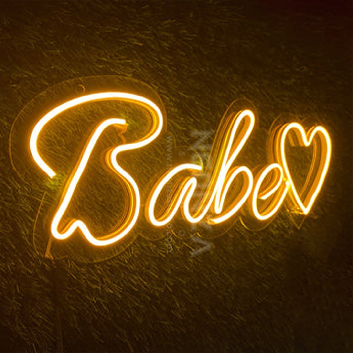 babe-yellow-neon-sign