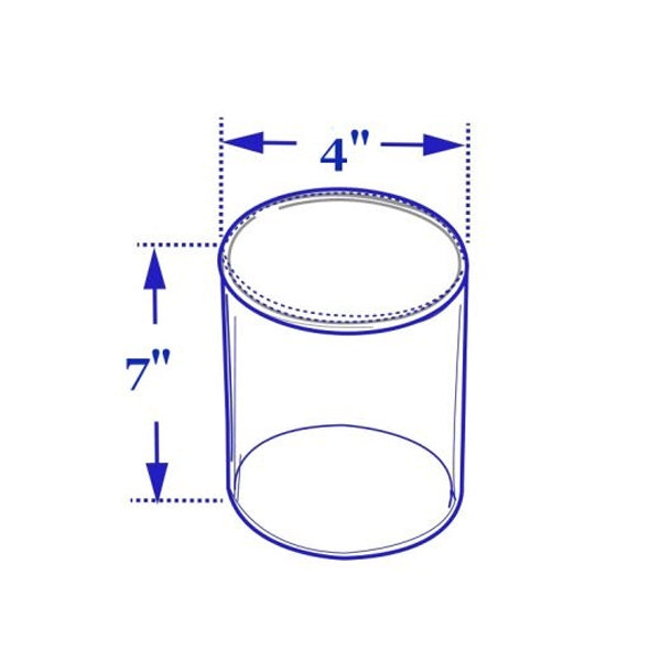 Acrylic Cylinder Riser - 7 H x 4 D