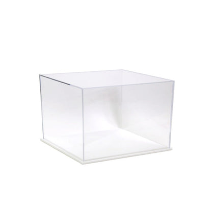 Acrylic Display Box 8H x 12W x 12L with White Base