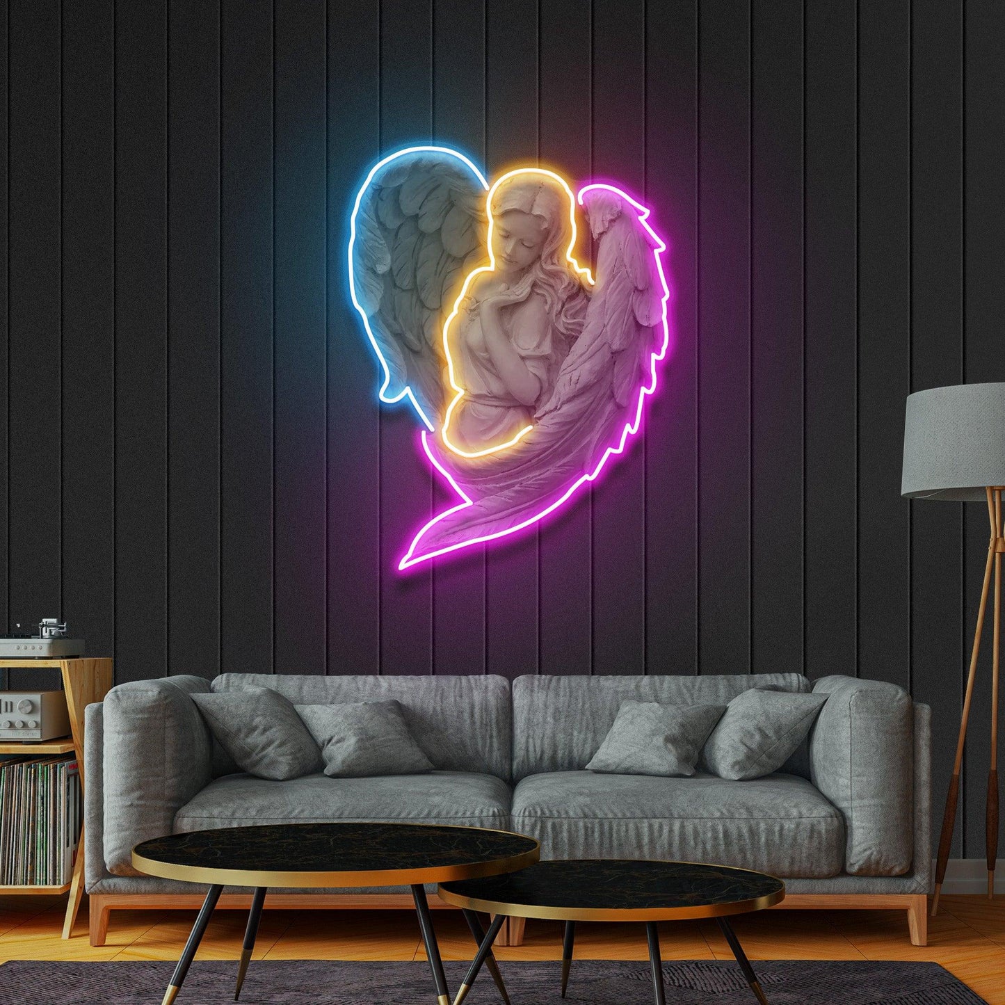 Angel Led Neon Acrylic Artwork