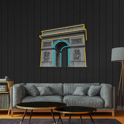 Arc de Triomphe Led Neon Acrylic Artwork