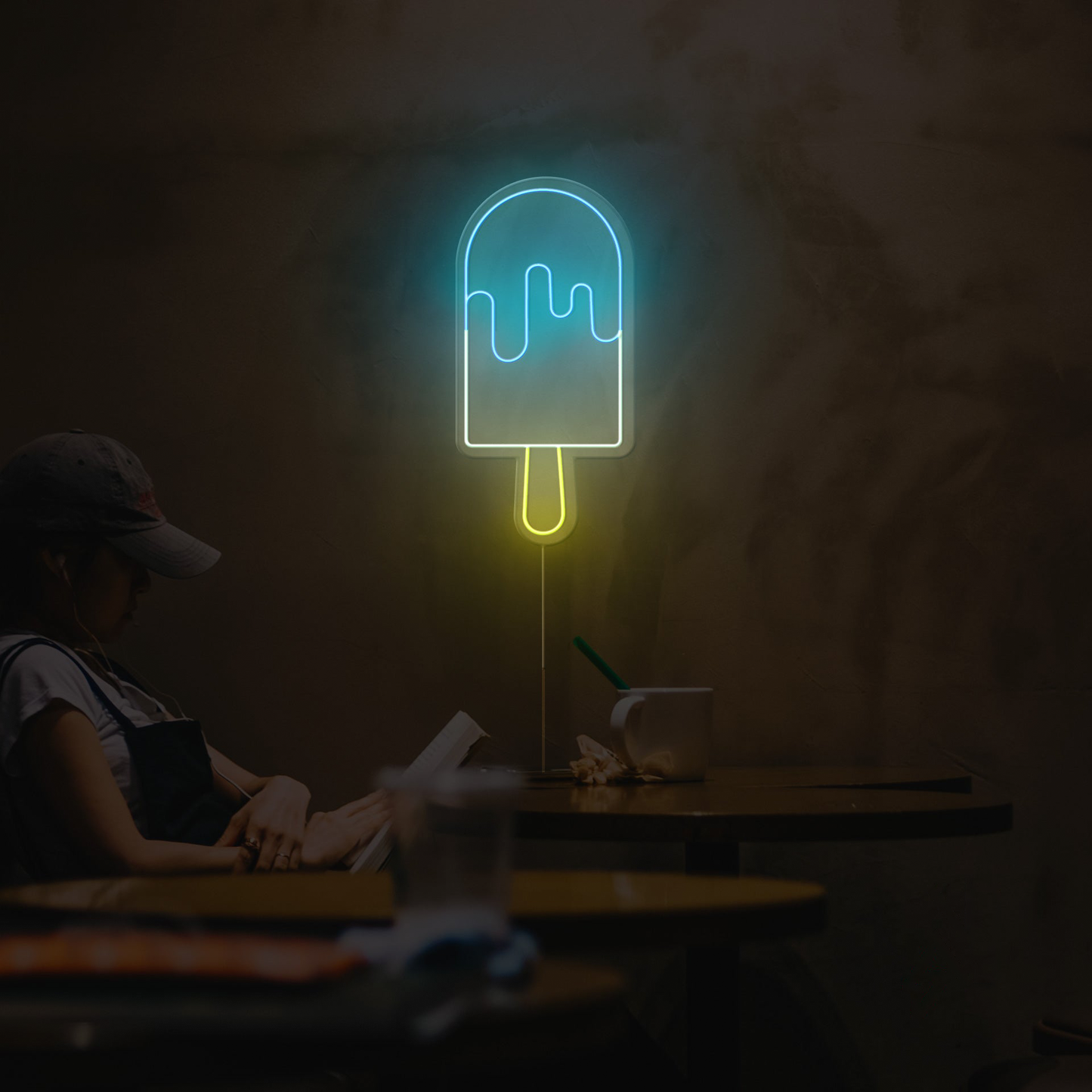 Ice Cream Stick Neon Sign