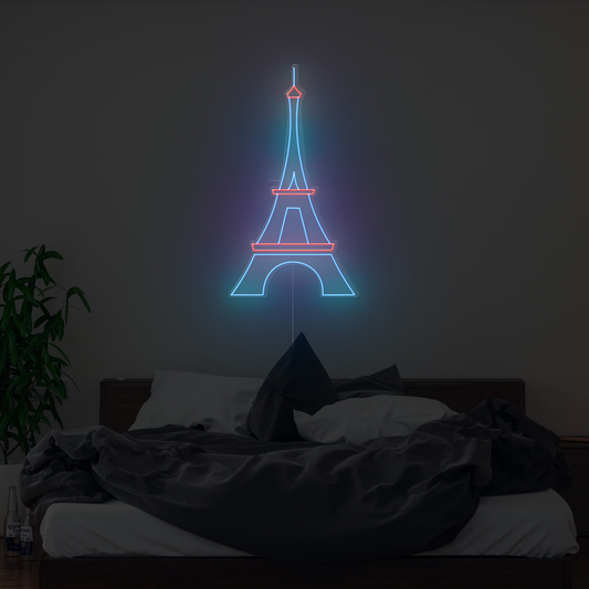 Eiffel Tower Neon Sign