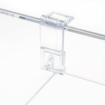 Clear Acrylic Box with Hasp Lock Hinged Lid - Custom Size