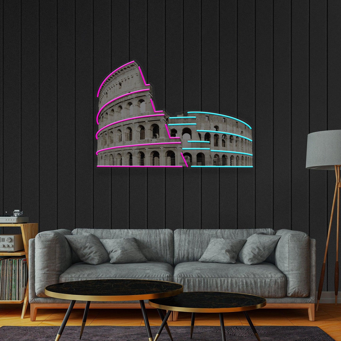 Colosseum Led Neon Acrylic Artwork