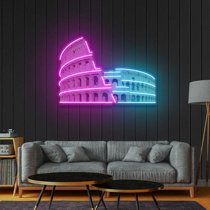 Colosseum Led Neon Acrylic Artwork