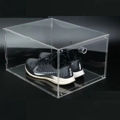 Acrylic Drop Front Shoes Box