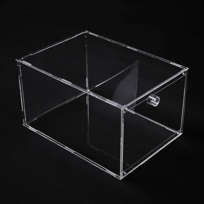 Acrylic Drop Front Shoes Box