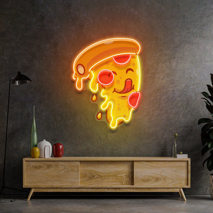 Cute Slice Pizza LED Neon Sign Light Pop Art