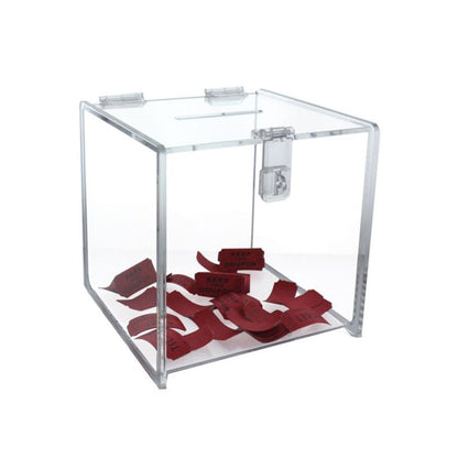 Deluxe Acrylic Ballot Box - 8 x 8 x 8