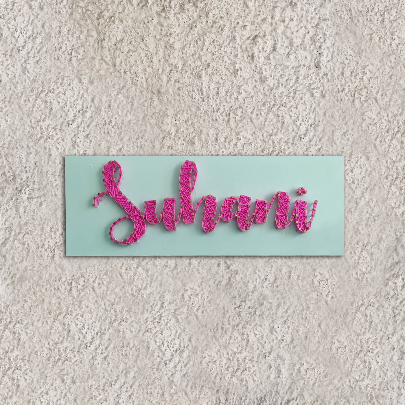 Personalised String Art Name Plate
